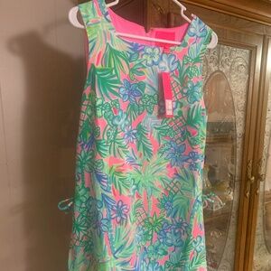Lilly Pulitzer Donna Romper Coconut Row Size 14
